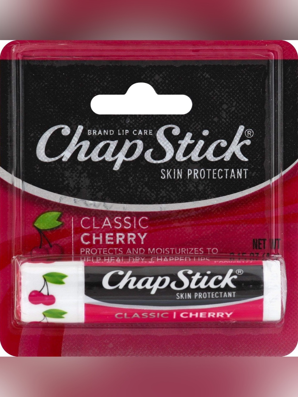 ChapStick Classic Cherry Lip Balm - Pink & Black